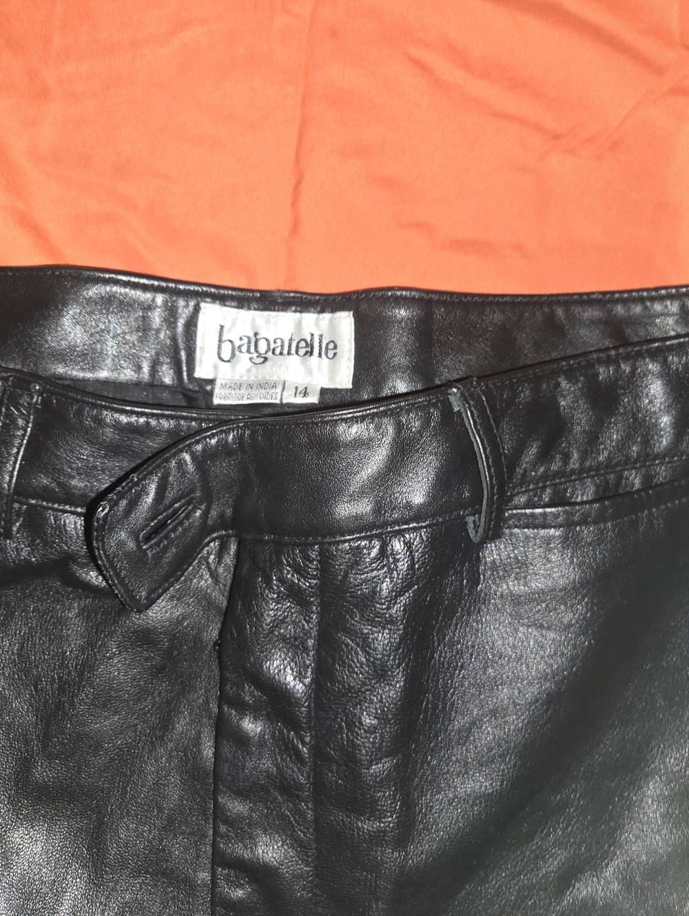 Vintage Bagatelle Black Leather Pants - Picture 2 of 2